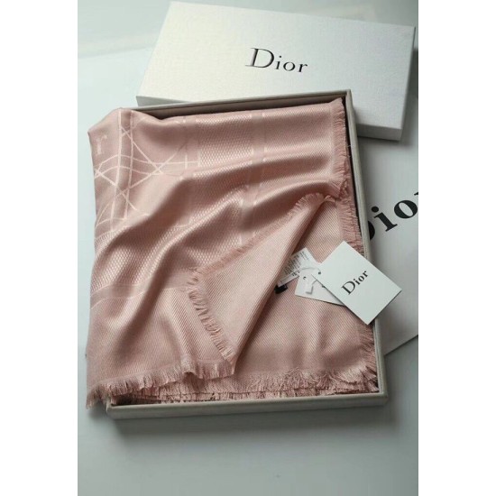 Migliore Repliche Christian Dior Cannage Scialle 140cm Rosa Chiaro Economiche Outlet Online