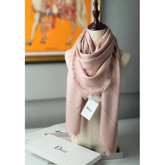 Migliore Repliche Christian Dior Cannage Scialle 140cm Rosa Chiaro Economiche Outlet Online