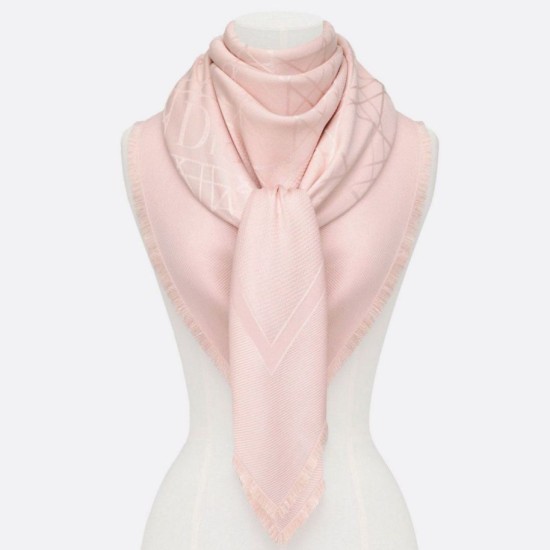 Migliore Repliche Christian Dior Cannage Scialle 140cm Rosa Chiaro Economiche Outlet Online