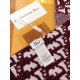 Migliore Repliche Dior CD Stola Oblique Lana e Cashmere Bordeaux Economiche Outlet Online