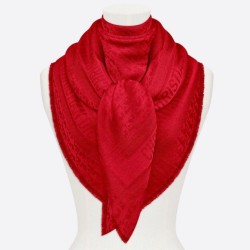 Replica perfetta Dior Oblique Scialle 140 CM Rosso Imitazione Outlet Online