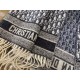 Migliore Repliche Dior Oblique Sciarpa Blu Cashmere Economiche Outlet Online
