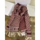 Miglior Falso Dior Oblique Sciarpa Cashmere Borgogna Economiche Premium