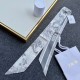 Replica perfetta Dior Toile de Jouy Sauvage Mitzah Sciarpa Twill di Seta Grigio Imitazione Outlet Online