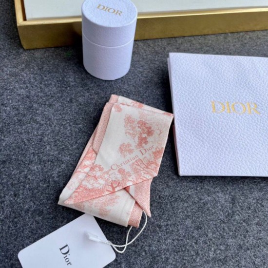 Migliore Repliche Dior Toile de Jouy Sauvage Mitzah Sciarpa Twill di Seta Rosa Economiche Outlet Online