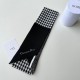 Perfette Qualità Repliche Dior 30 Montaigne Mitzah Sciarpa Twill di Seta Nero/Bianco Imitazione