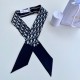 Replica perfetta Dior Oblique Mitzah Sciarpa Twill di Seta Blu Imitazione Outlet Online