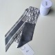 Migliore Repliche Dior Oblique Mitzah Sciarpa Twill di Seta Grigio Economiche Outlet Online