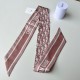 Perfette Qualità Repliche Dior Oblique Mitzah Sciarpa Twill di Seta Rosa Imitazione