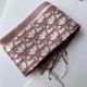 Perfette Qualità Repliche Dior Oblique Mitzah Sciarpa Twill di Seta Rosa Imitazione