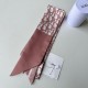 Perfette Qualità Repliche Dior Oblique Mitzah Sciarpa Twill di Seta Rosa Imitazione