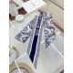 Replica perfetta Sciarpa Mitzah Toile de Jouy Soleil Dior Twill di seta Blu Imitazione Outlet Online