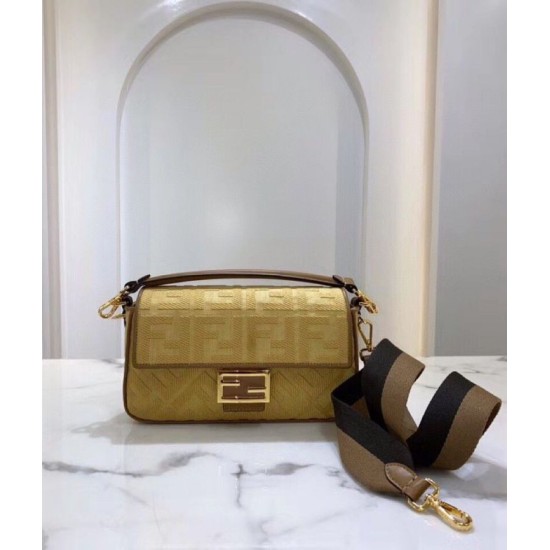 Miglior Falso Borsa media Baguette Fendi Paglia naturale Economiche Premium