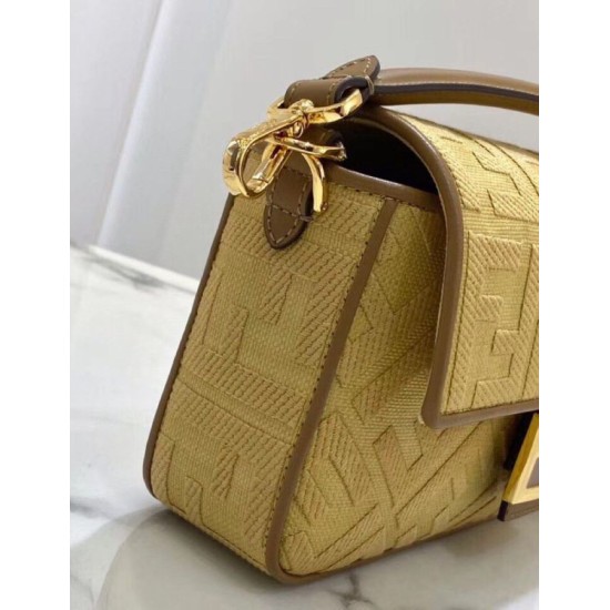 Miglior Falso Borsa media Baguette Fendi Paglia naturale Economiche Premium