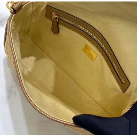 Miglior Falso Borsa media Baguette Fendi Paglia naturale Economiche Premium
