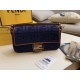 Perfette Qualità Repliche Borsa media Fendi Baguette blu denim Imitazione