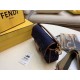 Perfette Qualità Repliche Borsa media Fendi Baguette blu denim Imitazione