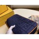Perfette Qualità Repliche Borsa media Fendi Baguette blu denim Imitazione