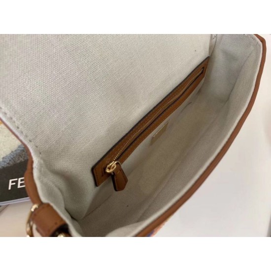 Replica perfetta Borsa media Baguette Fendi Tela multicolore Imitazione Outlet Online