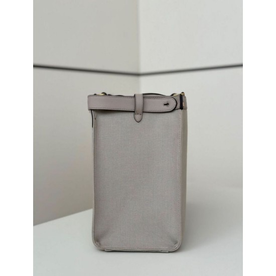 Replica perfetta Fendi Peekaboo-Tote Bag FF Grigio Imitazione Outlet Online