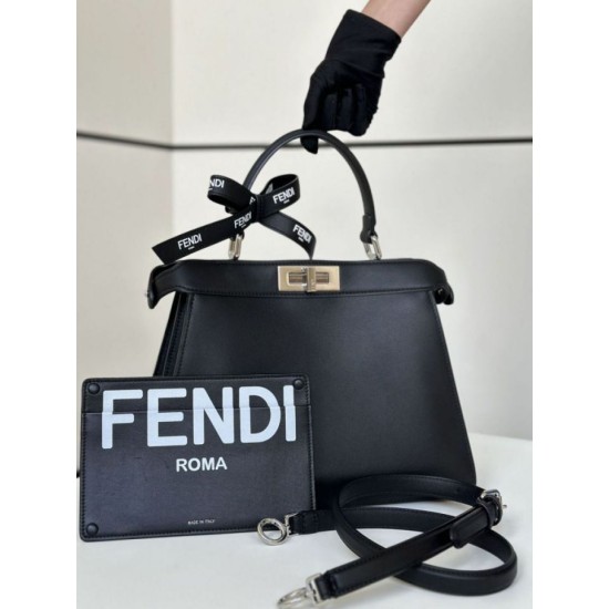 Perfette Qualità Repliche Borsa Peekaboo Fendi di Marc Jacobs Nero Imitazione