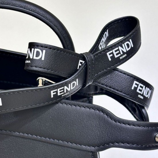 Perfette Qualità Repliche Borsa Peekaboo Fendi di Marc Jacobs Nero Imitazione