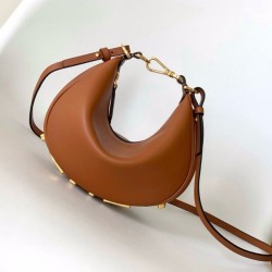 Migliore Repliche Mini borsa Fendi Fendigraphy marrone Economiche Outlet Online