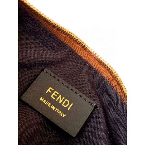 Migliore Repliche Mini borsa Fendi Fendigraphy marrone Economiche Outlet Online