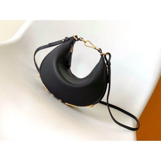 Migliore Repliche Fendi Fendigraphy Mini Bag Nero Economiche Outlet Online