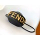 Migliore Repliche Fendi Fendigraphy Mini Bag Nero Economiche Outlet Online