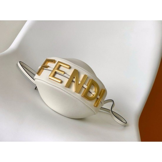 Perfette Qualità Repliche Fendi Fendigraphy Mini Bag Bianco Imitazione