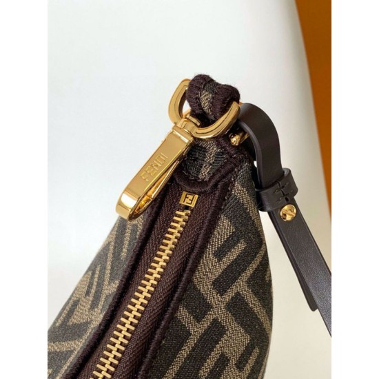 Migliore Replica Fendi Fendigraphy Mini Bag Marrone FF Jacquard Fabric Imitazioni Outlet Italia Miglior Falso Fendi Fendigraphy Mini Bag Marrone FF Jacquard Fabric Economiche Premium
