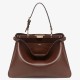 Miglior Falso Fendi Peekaboo Soft Large Bag Marrone Scuro Economiche Premium