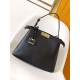 Perfette Qualità Repliche Fendi Peekaboo Soft Medium Bag Nero Imitazione