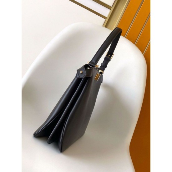 Perfette Qualità Repliche Fendi Peekaboo Soft Medium Bag Nero Imitazione