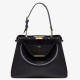 Perfette Qualità Repliche Fendi Peekaboo Soft Medium Bag Nero Imitazione