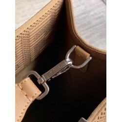 Migliore Repliche Borsa shopper media Sunshine Fendi Tessuto FF Beige Economiche Outlet Online