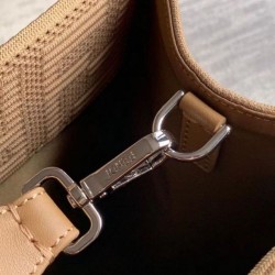 Migliore Repliche Borsa shopper media Sunshine Fendi Tessuto FF Beige Economiche Outlet Online