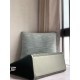 Replica perfetta Borsa shopper media Sunshine Fendi Tessuto FF Verde Imitazione Outlet Online