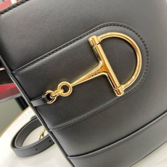 Replica perfetta Borsa a secchiello mini Gucci 73 833665 Nera Imitazione Outlet Online