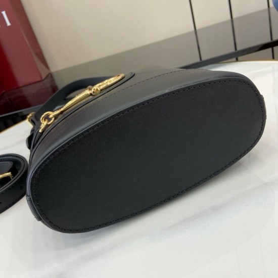 Replica perfetta Borsa a secchiello mini Gucci 73 833665 Nera Imitazione Outlet Online