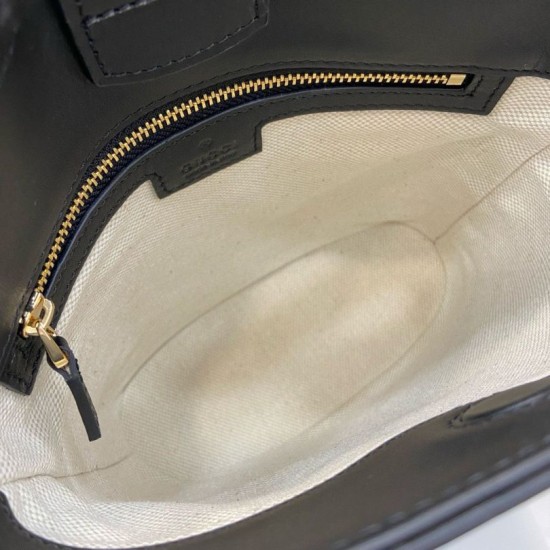 Replica perfetta Borsa a secchiello mini Gucci 73 833665 Nera Imitazione Outlet Online