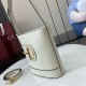 Replica perfetta Borsa a secchiello mini Gucci 73 833665 Bianca Imitazione Outlet Online