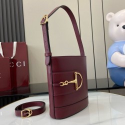 Replica perfetta Borsa a secchiello mini Gucci 73 833665 Rossa Imitazione Outlet Online