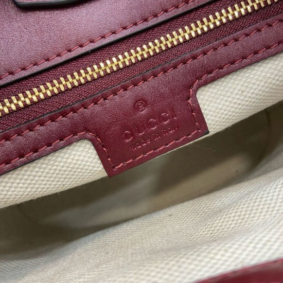 Replica perfetta Borsa a secchiello mini Gucci 73 833665 Rossa Imitazione Outlet Online