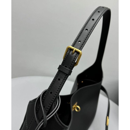 Miglior Falso Balenciaga Bel Air Small Shoulder Bag Nero Economiche Premium
