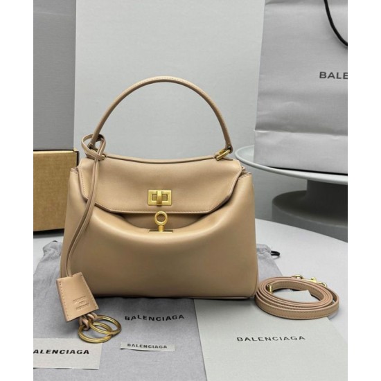 Replica perfetta Balenciaga Rodeo Mini Handbag Albicocca Imitazione Outlet Online