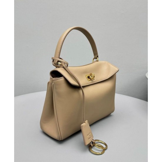 Replica perfetta Balenciaga Rodeo Mini Handbag Albicocca Imitazione Outlet Online