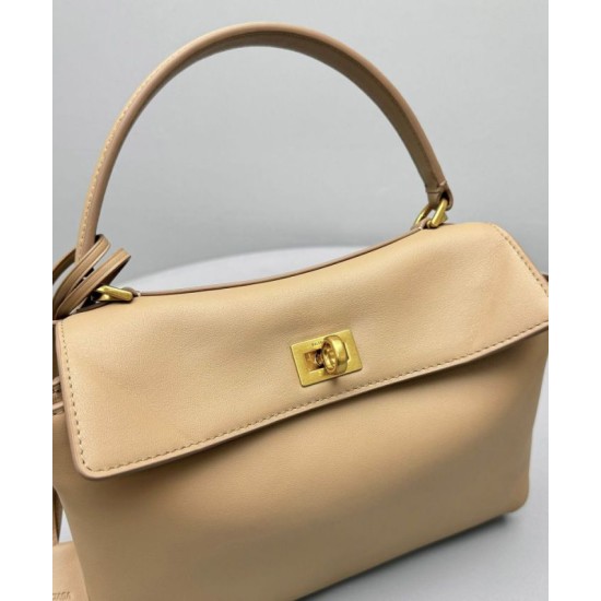 Replica perfetta Balenciaga Rodeo Mini Handbag Albicocca Imitazione Outlet Online