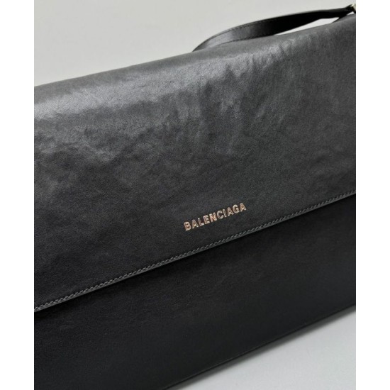 Miglior Falso Balenciaga Grungy Medium Messenger Bag Nero Economiche Premium